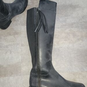 French Connection Black Over the Knee Boots